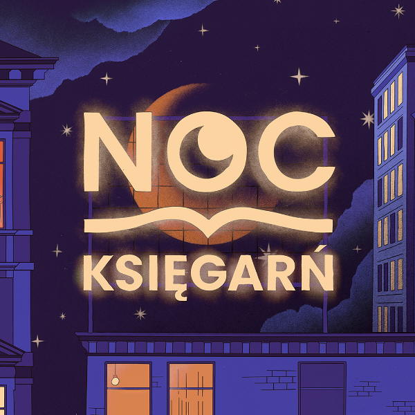 Plakat reklamujący Noc Księgarń.