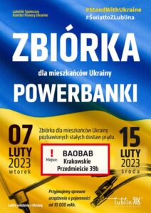 Read more about the article Zbiórka powerbanków dla Ukrainy