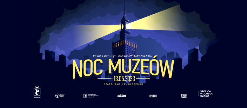 Plakat promujący tegoroczną Noc Muzeów.