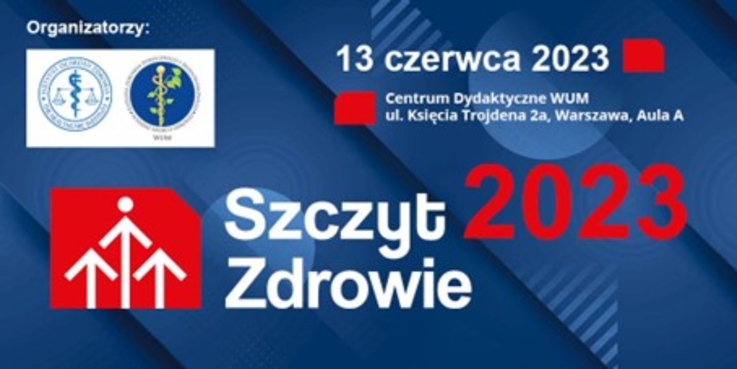 Plakat reklamujący tegoroczny Kongres Szczyt Zdrowie.