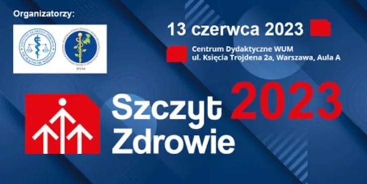 Plakat reklamujący tegoroczny Kongres Szczyt Zdrowie.