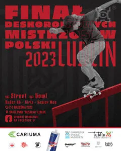 Read more about the article Finał Deskorolkowych Mistrzostw Polski 2023 – Skate Parku „Rusałka” 2-3.IX.