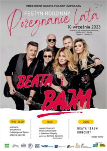 Read more about the article Pożegnanie lata – koncert zespołu Beata  i BAJM – Puławy 10.IX.