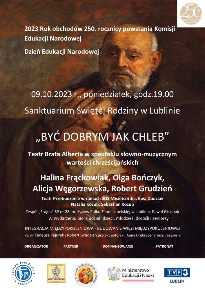 BYĆ DOBYM JAK CHLEB plakat ost 2023