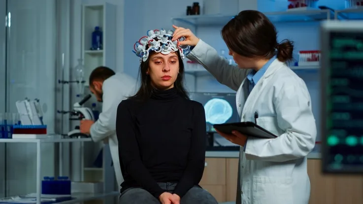 Zdjęcie badania neurologicznego.