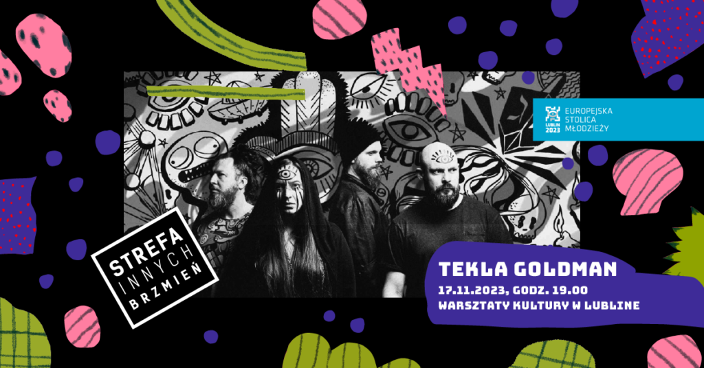 Grafika promująca koncert Tekli Goldman.