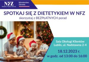 Read more about the article Spotkaj się z dietetykiem w NFZ -18.XII.