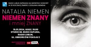 Read more about the article Koncert „Niemen Mniej Znany”  w wykonaniu Natalii Niemen – Studio im. Budki Suflera 19.I.
