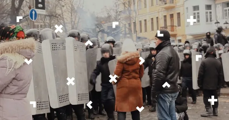 Chrzest bojowy na ulicy Hruszewskiego