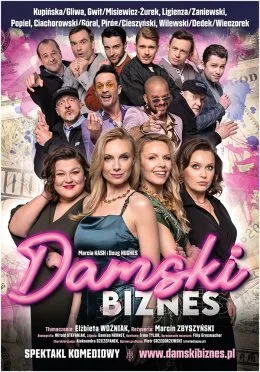 Plakat promujący spektakl komediowy: