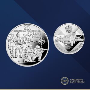 Read more about the article „25. rocznica wstąpienia Polski do NATO” nowa moneta kolekcjonerska NBP