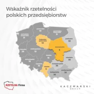 Read more about the article Aż 6 województw na podium w rankingu rzetelności, w tym woj. lubelskie