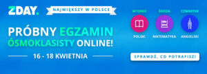 Read more about the article Próbny egzamin ósmoklasisty online – pierwszy w Polsce!