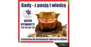 Read more about the article Dzień Otwarty „Gady – z pasją i wiedzą”  Schronisko dla bezdomnych zwierząt 26.V.