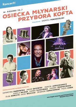 Plakat promujący koncert pt. "Piosenki to...?"