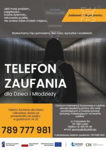 Read more about the article Telefon zaufania dla dzieci i młodzieży w Lublinie już działa!