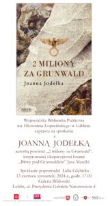 Read more about the article Spotkanie z Joanną Jodełką WBP 13.VI.