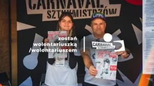 Read more about the article Trwa nabór Wolontariuszy i Wolontariuszek na Carnaval Sztukmistrzów i Festiwal Re:tradycja – Jarmark Jagielloński!