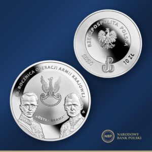 Read more about the article 80. rocznica operacji Armii Krajowej »Ostra Brama« – monety kolekcjonerskie