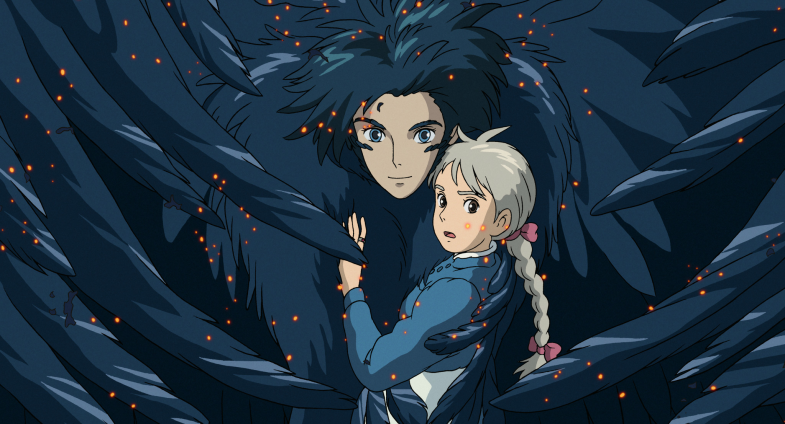 Kadr z filmu animowanego W Krainie Ghibli: Ruchomy zamek Hauru.