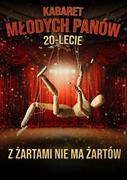 Plakat promujący nowy program Kabaretu Młodych Panów.