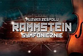 Plakat promujący koncert Muzyka Zespołu Rammstein Symfonicznie