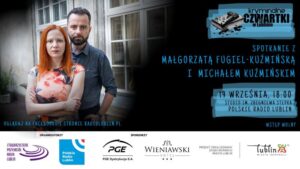Read more about the article Kryminalne Czwartki w Radiu Lublin – spotkanie z  M. Fugiel-Kuźmińską i M.Kuźmińskim 19.IX.