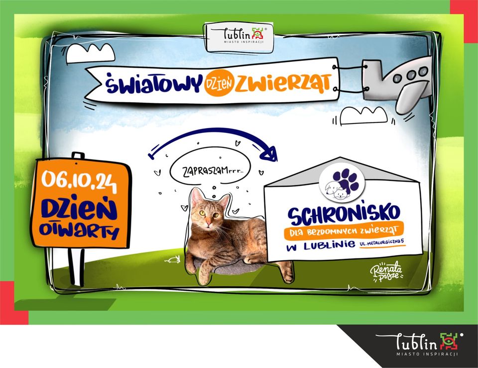 dzien-zwierzat-schronisko-lublin - grafika promująca wydarzenie