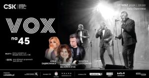 Read more about the article VOX na 45 – Koncert jubileuszowy z udziałem gości – CSK 17.IX.
