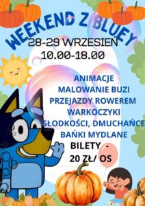 Read more about the article Weekend zabawy z Bluey na Farmie Dyniowej 28-29.IX.