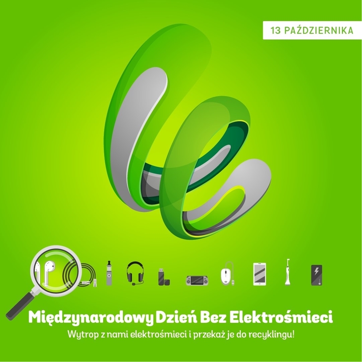 Plakat promujący Międzynarodowy Dzień bez Elektrośmieci.