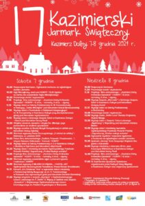 Read more about the article 17. Kazimierski Jarmark Świąteczny – Kazimierz Dolny 7-8.XII.