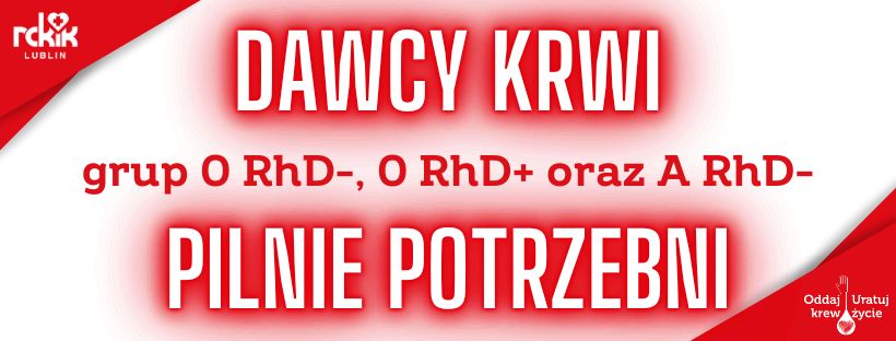 dawcy krwi pilnie potrzebni