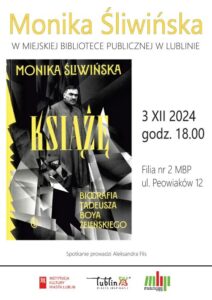 Read more about the article Spotkanie z M. Śliwińską, autorką biografii Tadeusza Boya-Żeleńskiego – Filia nr 2 MBP 3.XII.
