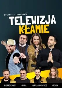 Read more about the article Spektakl komediowy „Telewizja kłamie” CK UP 25.I.