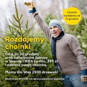 Read more about the article Masz już choinkę? Nie? Mamy ją dla Ciebie! – Akcja SKENDE 6-20.XII.