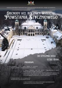 Read more about the article Obchody 162. Rocznicy Wybuchu Powstania Styczniowego – Pałac w Kozłówce 26.I.