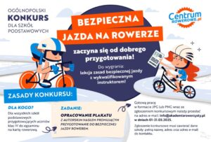 Read more about the article Ogólnopolski konkurs dla szkół podstawowych – do wygrania szkolenie z zasad bezpiecznej jazdy na rowerze! 