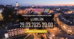 Read more about the article Samochodowa gra orientacyjna CITYRAID z nagrodami 29.III.