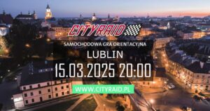 Read more about the article Samochodowa gra orientacyjna CITYRAID z nagrodami 15.III.