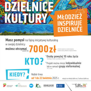 Read more about the article Kolejna edycja programu „Dzielnice Kultury/Młodzież Inspiruje Dzielnice”