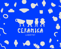 Grafika promująca warsztaty ceramiczne w Galerii Labirynt.