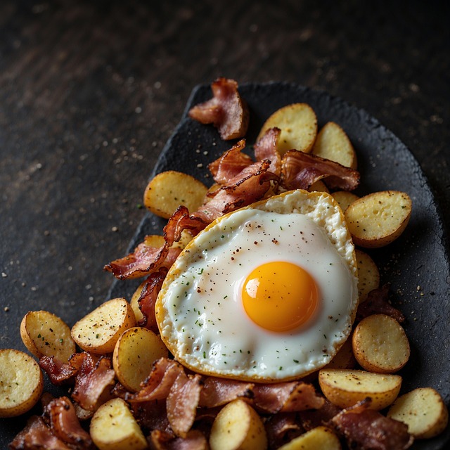 Produkty o wysokiej zawartości cholesterolu.