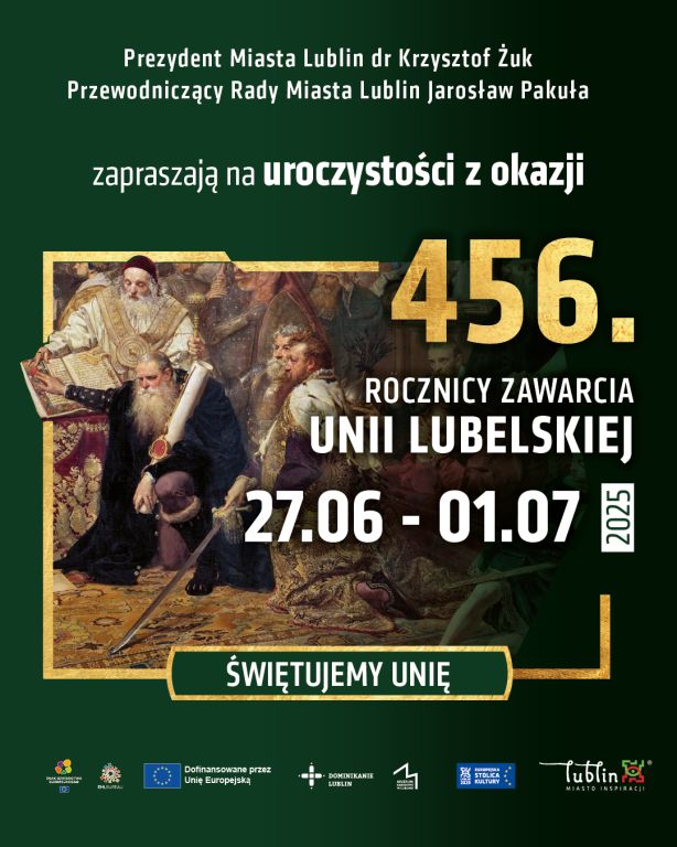 Read more about the article Obchody Dnia Unii Lubelskiej 2025 – Świętujemy Unię – 27.VI-1.VII.