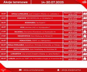 Read more about the article Harmonogram terenowych akcji poboru krwi 21-27.VII.