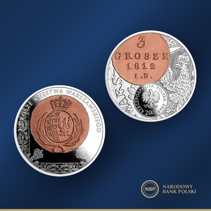 Nowe monety kolekcjonerskie NBP: „3 grosze Księstwa Warszawskiego”