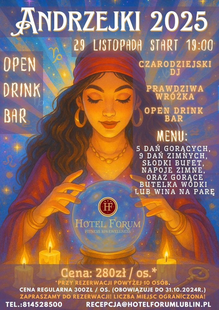 Andrzejki 2025 Hotel Forum Lublin