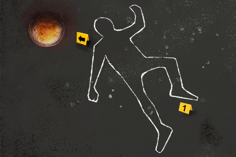 Plakat promujący spektakl „Fly Me to the Moon” .