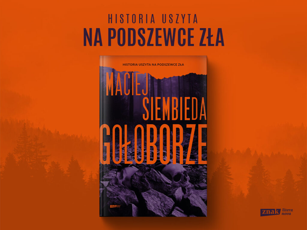 Okładka książki Macieja Siembiedy pt. „Gołoborze”.