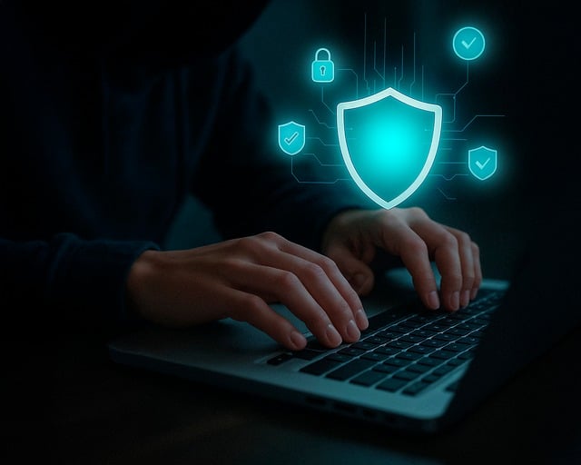 Grafika nt. cyberbezpieczeństwa.